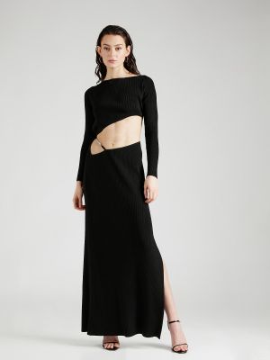 Πλεκτή φόρεμα Gcds μαύρο