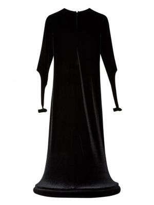 Aksamitna sukienka wieczorowa Melitta Baumeister czarna