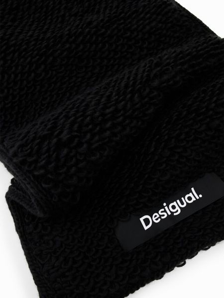 Однотонный шарф Desigual черный