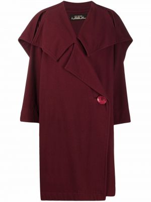 Kabát Issey Miyake Pre-owned, červená