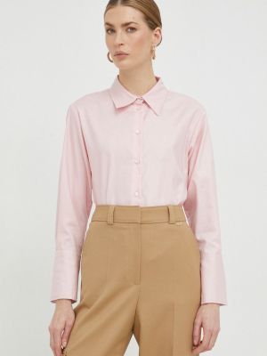 Памучна риза Marella розово