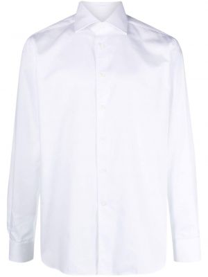 Bavlněná dlouhá košile Corneliani bílá