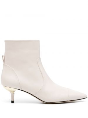 Ankle boots skórzane na obcasie Michael Michael Kors