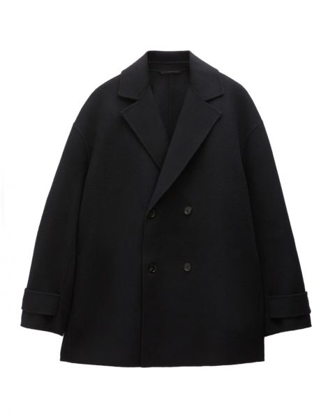 Kašmírový vlněný kabát Filippa K černý
