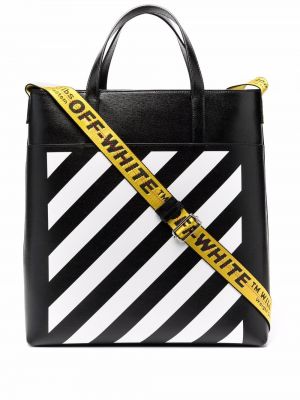 Trykt shoppingbag Off-white