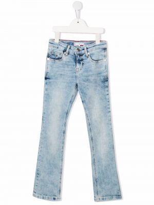 Slank stretch jeans for jenter Tommy Hilfiger Junior blå