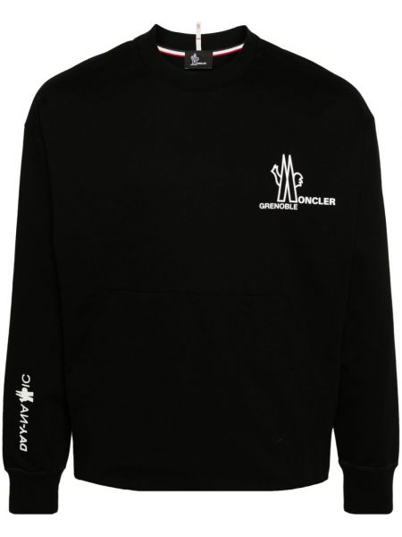 Medvilninis džemperis Moncler Grenoble juoda