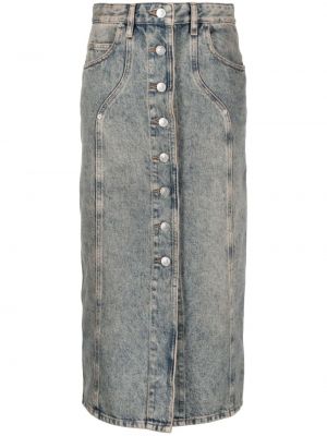 Spódnica jeansowa Marant Etoile niebieska