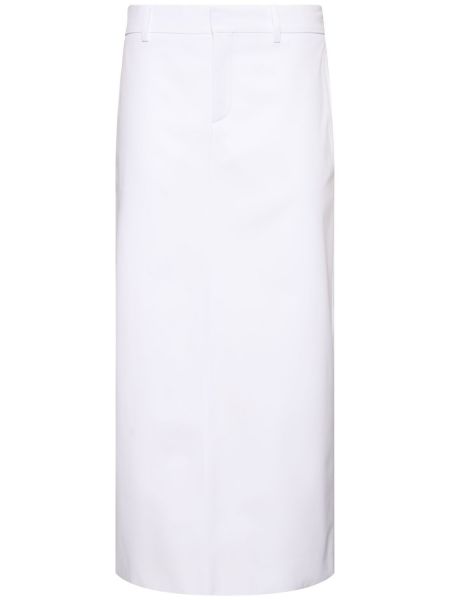 Midi suknja Valentino bijela