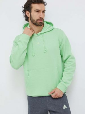 Pulover s kapuco Adidas zelena