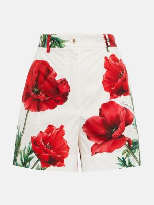 Shorts en coton à fleurs Dolce&gabbana