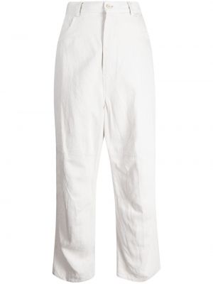 Pantalon taille haute Forme D'expression blanc