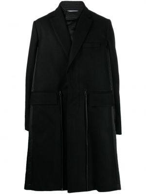 Gyapjú kabát Sacai fekete