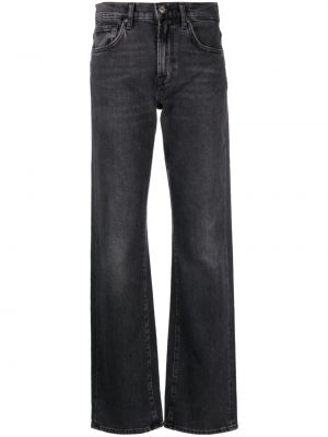 Straight jeans 7 For All Mankind schwarz