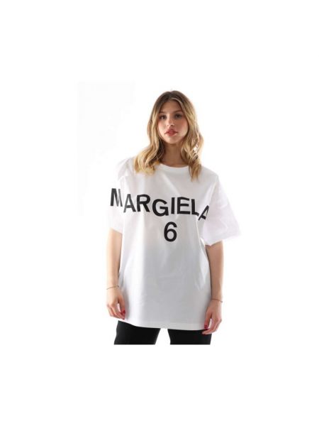 T-shirt Mm6 Maison Margiela, biały