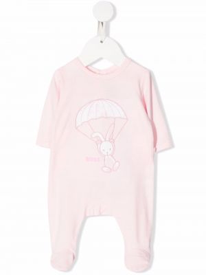 Brodert pyjamas for jenter Boss Kidswear rosa