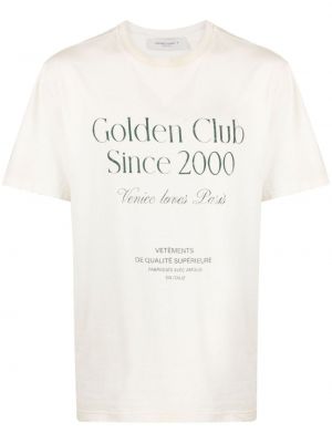 Bavlněné tričko s potiskem Golden Goose