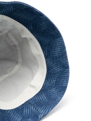 Klobouk s potiskem s abstraktním vzorem Isabel Marant modrý