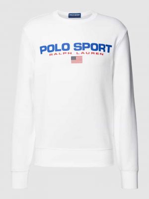 Bluza z nadrukiem Polo Sport biała