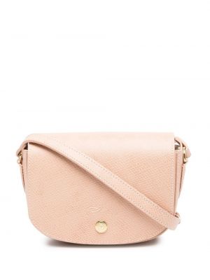 Lær skuldervesker Longchamp rosa