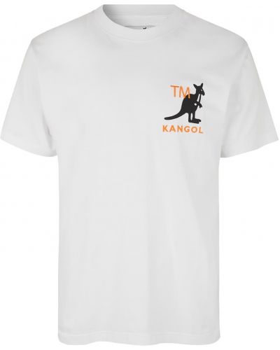 T-shirt à motif mélangé Kangol blanc