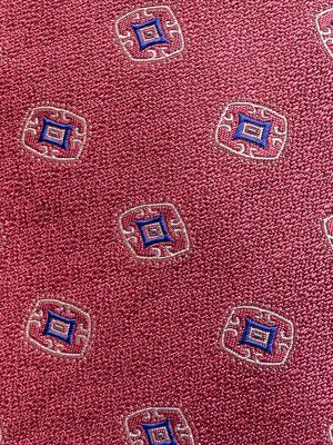 Corbata con estampado con estampado geométrico Kiton rosa