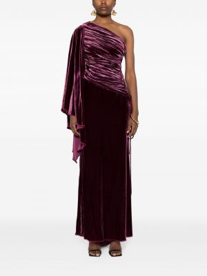 Sametové večerní šaty Maria Lucia Hohan fialové