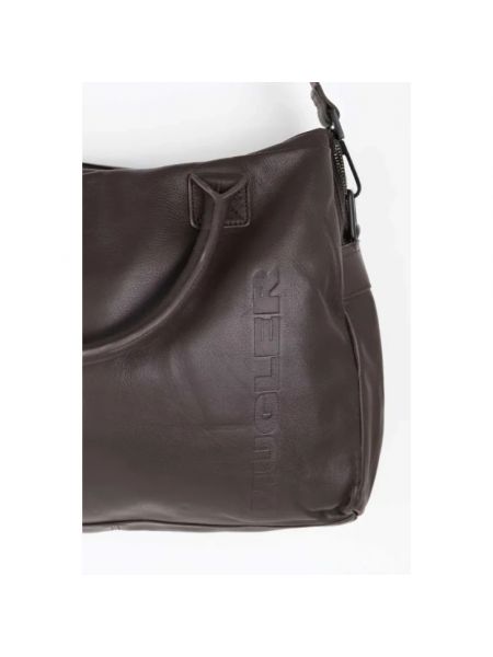 Bolso satchel de cuero Mugler Pre-owned marrón