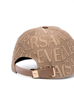 Kepurė su snapeliu Versace ruda
