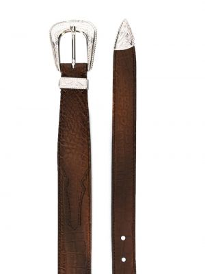 Cinturón de cuero con hebilla Brunello Cucinelli