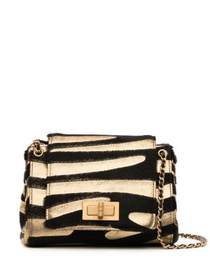 Чанта за ръка с принт зебра Chanel Pre-owned
