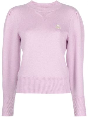 Siuvinėtas megztinis Marant Etoile violetinė