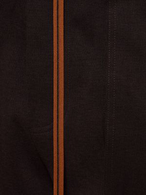 Bavlnené teplákové nohavice Zegna čierna