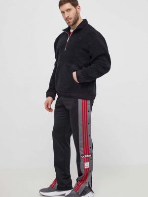 Hoodie s kapuljačom od flisa Adidas Originals crna