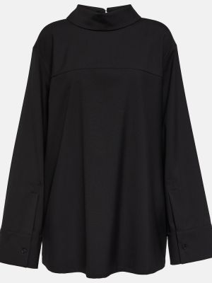 Vlnená košeľa Loewe čierna
