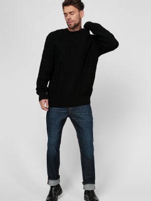 Черный шерстяной свитер Diesel
