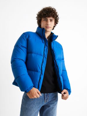 Pikowana kurtka Celio niebieska