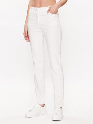 Панталон slim Olsen бяло
