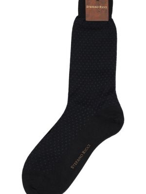 Кашемировые шелковые носки Stefano Ricci синие
