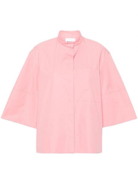 Krekls ar paaugstinātu apkakli Jil Sander rozā