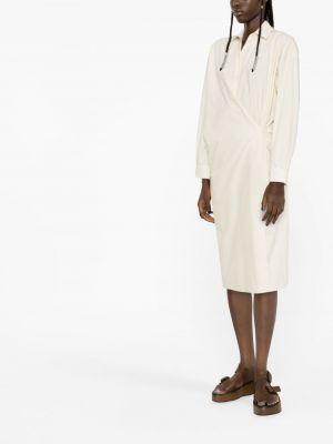 Robe en coton Lemaire blanc