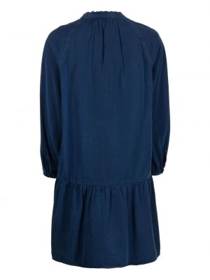 Bavlněné šaty A.p.c. modré