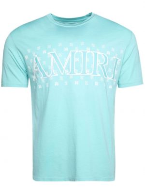 T-shirt mit print mit paisleymuster Amiri blau