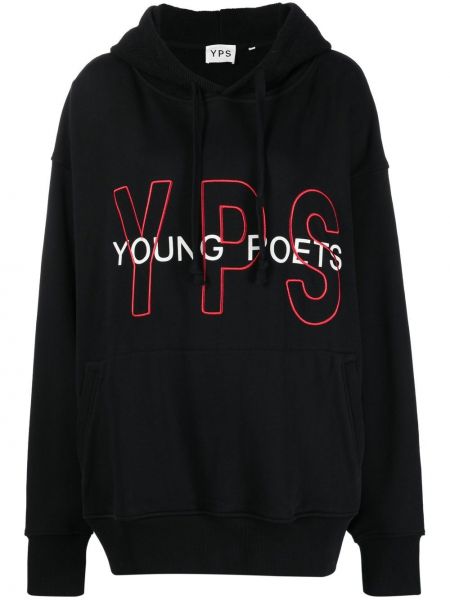 Hoodie Young Poets svart