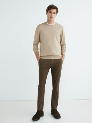 Pantalones chinos de punto Florentino marrón