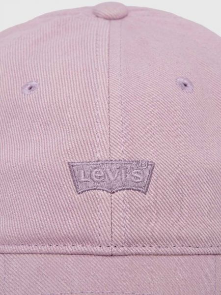 Pamučna kapa Levi's® ljubičasta