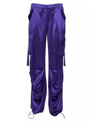 Атласные брюки карго Ser.o.ya фиолетовые