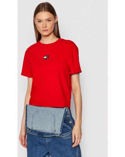 Polo Tommy Jeans rouge