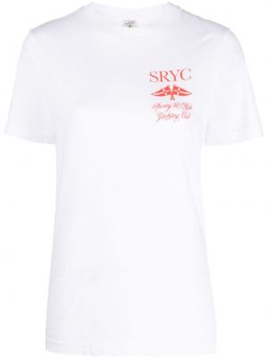 Jersey t-shirt mit print Sporty & Rich