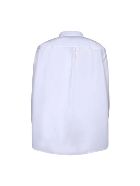Camisa de algodón clásica Maison Kitsuné blanco